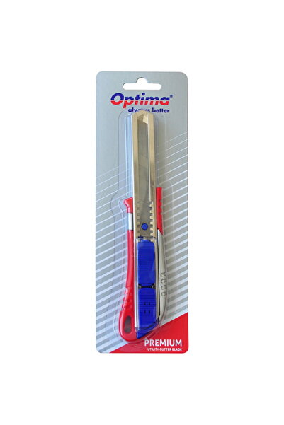 Optima Optima premium cutter, 18mm SK5 blade, 2 functions, metal rail, alumin...