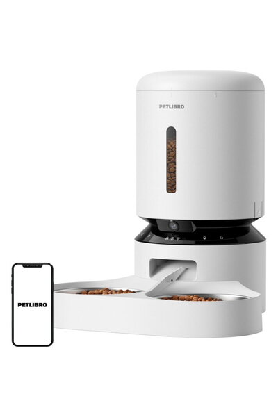 petlibro Automatic feeder with double tray Wifi and camera 5L White