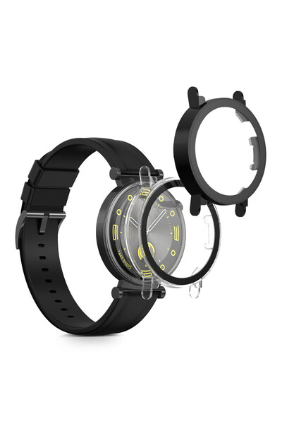 KWmobile Set de 2 huse cu sticlă securizată pentru Huawei Watch GT 4 (41mm), ...