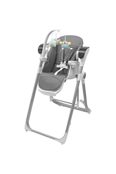 NEW BABY SHOP Scaun înalt 2 în 1 pentru copii SMART New Baby gri