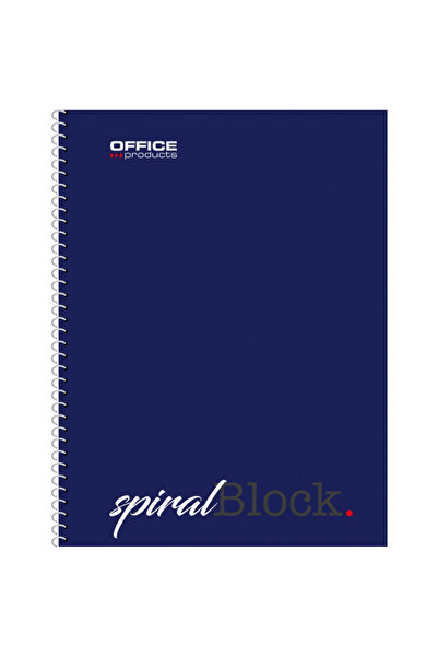 OFFICE products Caiet cu spirala, A5, 80 file - 70g/mp, coperti carton, albas...