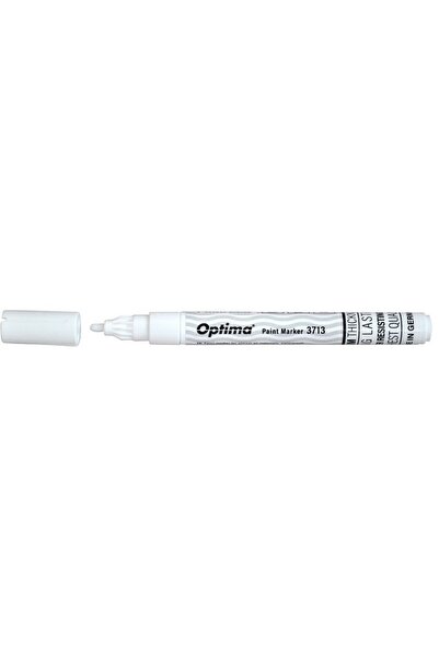 Optima Paint marker Paint 3713, round tip 2.0mm, writing thickness 1-2mm - white