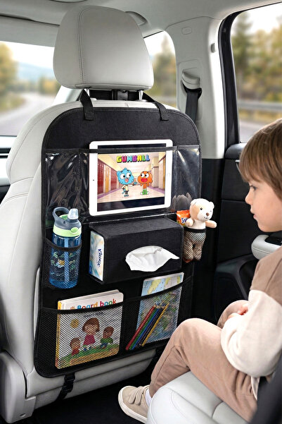 Arnee Araç İçi Koltuk Arkası Organizer Koruyucu Kılıf Eşya Düzenleyici Tablet...