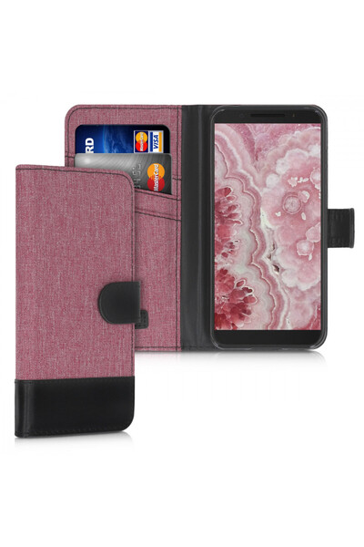 KWmobile Husă pentru Alcatel 1S (2019), Textilă, Roz, 48090.10