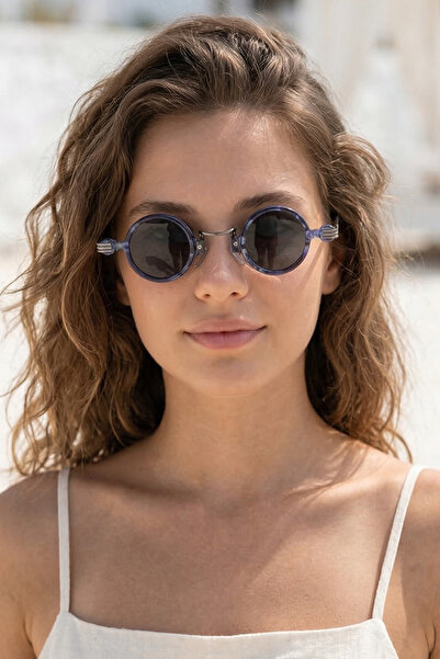 Kapin Leon Yuvarlak Güneş Gözlüğü - Desenli Çerçeve