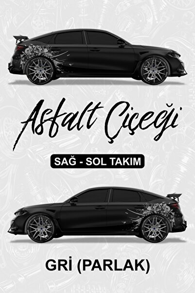 Stikacar ASFALT ÇİÇEĞİ Kaplama Sticker