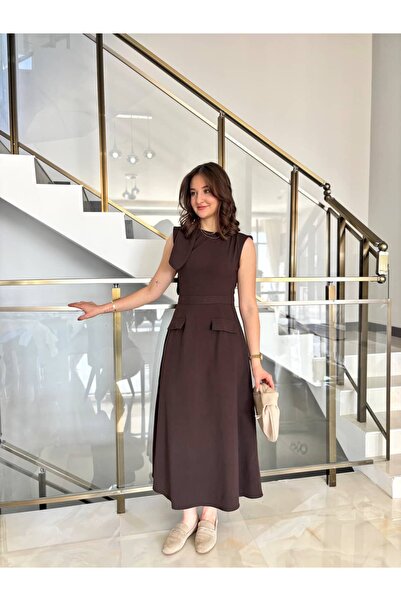 Sude Kızanlıklı Rochie Zero Sleeve detaliu pe umăr