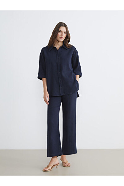 LC Waikiki Timeless Clothing & Timeless Choices Women's Textured Pants with D...