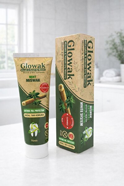Glowak Misvak Özlü Nane Aromalı Diş Macunu