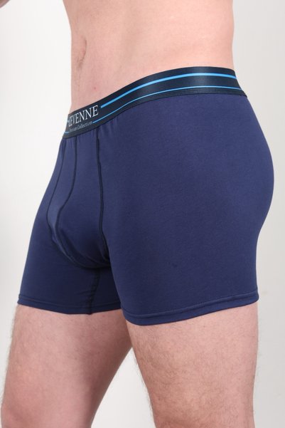 CEVENNE 3-Piece Men's Boxer Soft and Comfortable 95% Cotton Navy Blue Series |