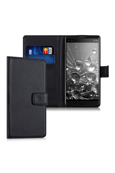 KWmobile Husă pentru LG V10, - piele, Negru, 36048.01