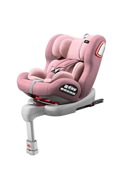KotaBaby Scaun auto rotativ la 360° Kota Baby, roz, cu ISOFIX, poziție de som...