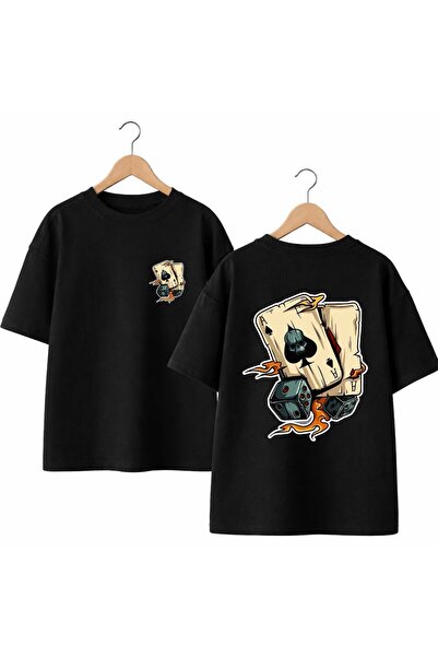 playwear Μπλουζάκι με στάμπα σε σχέδιο ζαρτιών, 100% βαμβακερό, oversized, χα...