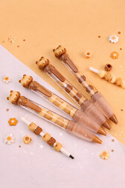 NaSaDAN Kapibara Figürlü Jel Kalem 1 Adet 0.5 mm Mavi Mürekkep – Şeffaf Gövde...