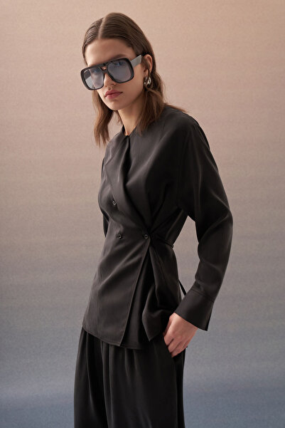 VESNA Çapraz Kruvaze Yaka Bluz