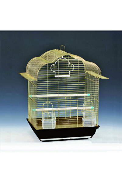 EuroGold QH Pirinç Telli Çatılı Kuş Kafesi 34,5x28x45,5 cm