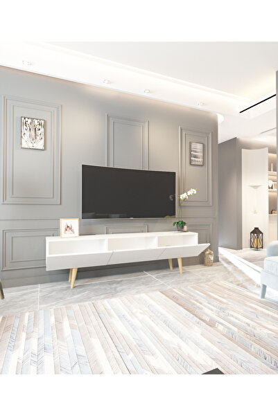 modüvera Bliss 150 cm Ahşap Ayaklı 150 cm Tv Ünitesi