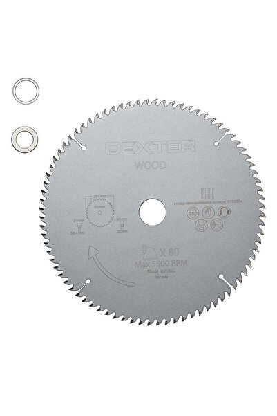 Dexter Dexter circular saw blade, for wood, 80 teeth, Ø 250 mm