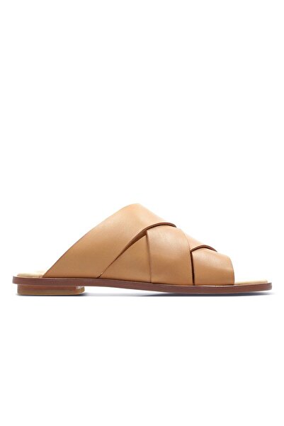 CLARKS Women's Slipper - Willow Art - size 36 - Beige Genuine Leather - Slide...