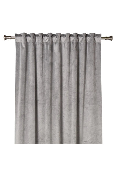 OEM Drapery Curtain 135 x 260 centimeters, Notte, with drapery, light gray