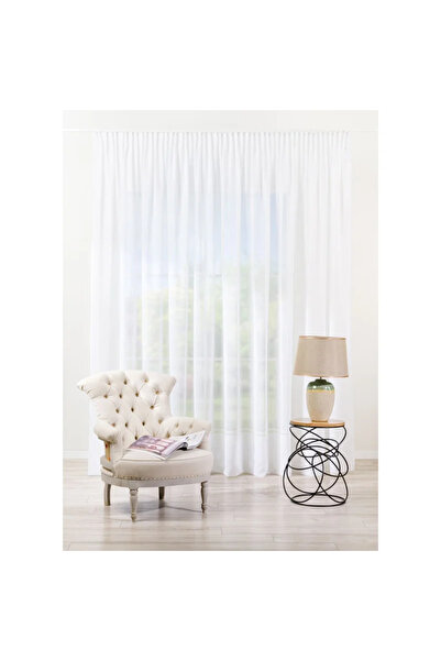 OEM Perdea 400 x 245 centimetri Jenny, model uni, cu rejansa si bride, alb