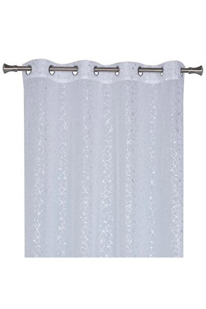 OEM Curtain 140 x 260 centimeters Vihar, with rings, white/silver