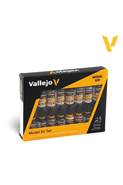 Vallejo 71194 16x18 ml. Weathering Colors, Model Air Serisi Model Boyası Seti