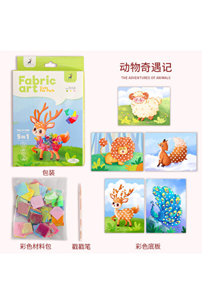 Choice3 Animal Girl Princess Dream Poke Painting Handmade Material Pack Child...