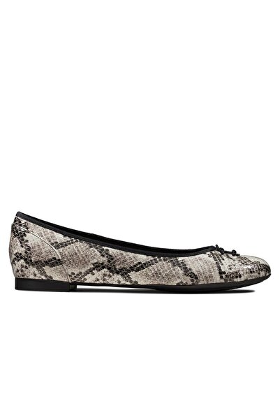 CLARKS Balerini de damă - Couture Bloom Grey Snake - mărime 36 - Piele natura...