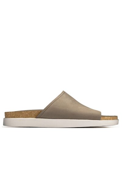 CLARKS Papuci bărbați - Sunder Slide - mărime 40 - Bej Piele Nubuc - de vară ...