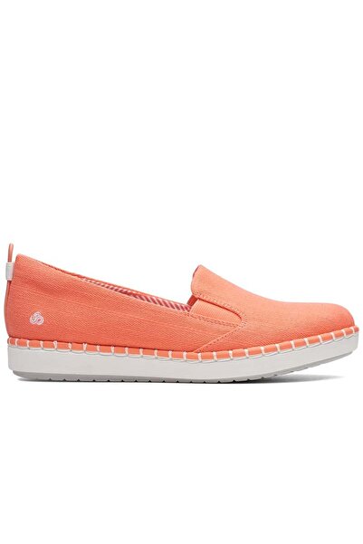 CLARKS Balerini - Step Glow Slip - mărime 37 - Corai Textil - Cushion Soft pa...