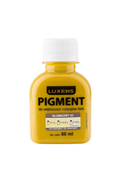 Luxens Сламено жълт пигмент 03, 80 мл, за интериор/екстериор