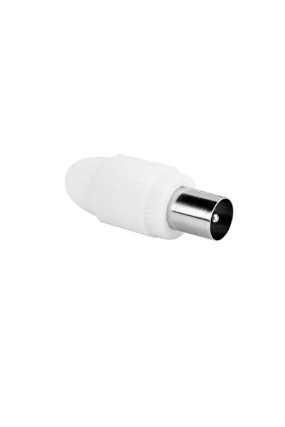 Lexman Mufa pentru cablu TV Lexman, coaxial, 9.52 mm, tata, plastic, alba
