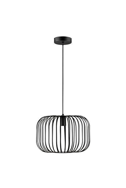 Inspire Висулка с пеканов орех, 1 x E27, D 38 см, метал, черен