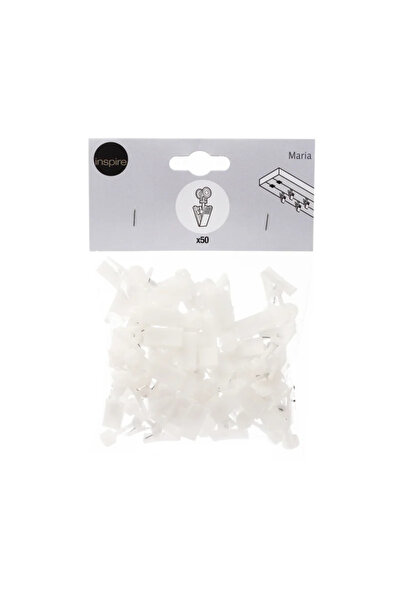 Inspire Set 50 clipsuri Maria, alb