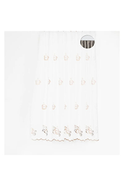 OEM Curtain 140 x 160 centimeters, Juno, with drapery, cream