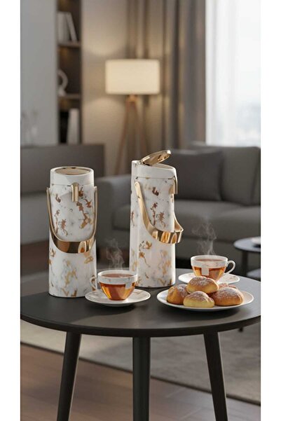 Generic An elegant coffee and tea thermos set, for sophisticated hospitality.