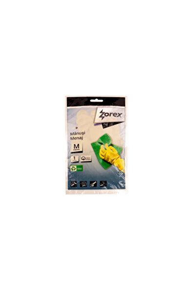 OEM Σετ γαντιών οικιακής χρήσης από καουτσούκ, με Βαμβάκι, μέγεθος S, Zorex