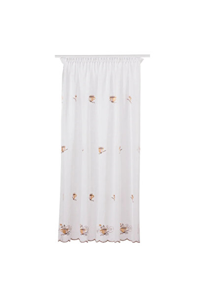 OEM Dejun Curtain 140 x 160 centimeters, abstract pattern, with rejansa, gray