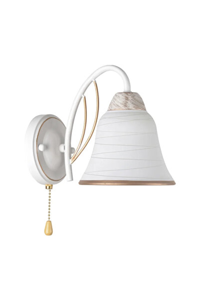 OEM Стенна лампа Kelly, 1 x E27, 40 W, метална, бяла