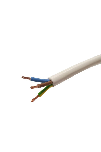 OEM MYYM electrical cable, H05VV-F, 3 x 1.5 mm², 100 meters, white