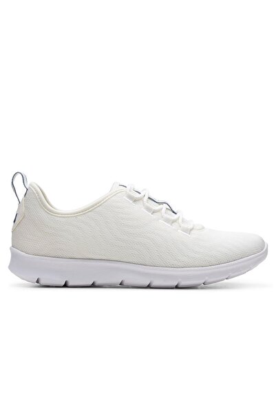 CLARKS Pantofi damă - Step Allena Go - mărime 36 - albi textili - sportivi uș...