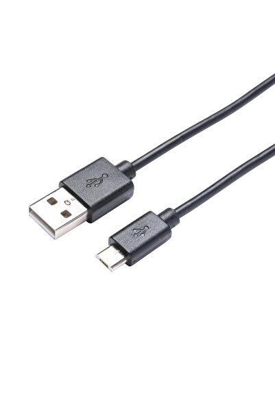 Lexman Lexman USB cable, micro USB - USB type A, rubber, 1 meter, black