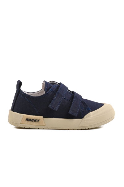 Aspor Navy Blue Velcro Unisex Children's Sports Shoes