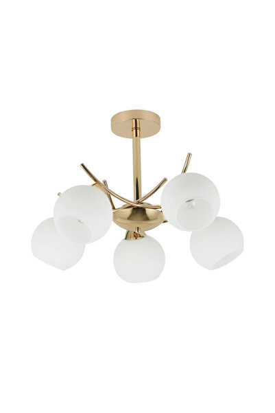 OEM Πολυέλαιος Amos, 5 x E27, 40 W, λευκό-χρυσό