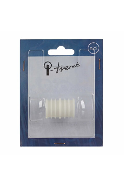 OEM Racord plastic pentru bara metal, diametru 25 mm, alb