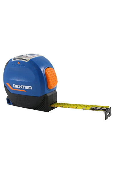 Dexter Dexter tape measure, self-locking, reading window, metal, bimaterial h...