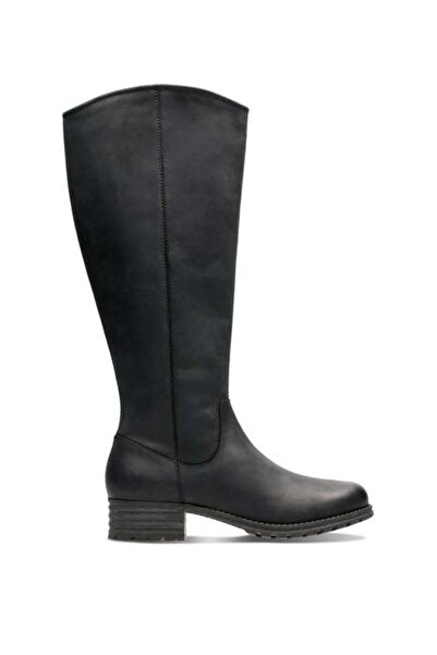 CLARKS Cizme damă - Marana Trudy - mărime 36 - negru piele naturală - fermoar...