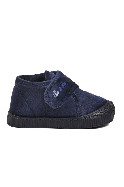 Generic Brand Papuci unisex pentru copii, albastru marin, din piele intoarsa,...