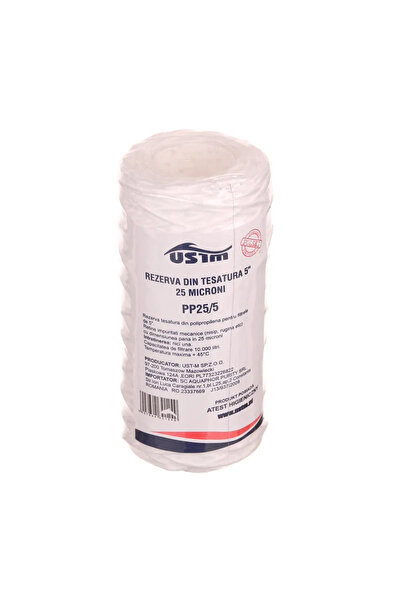 OEM Φίλτρο νερού 5", φιλτράρισμα ιζημάτων, ύφασμα, 25 μ, 4 κυβικά μέτρα